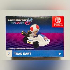 2024 McDonald’s Happy Meal Mario Kart Deluxe Toy New in Box- Toad Kart (#7)